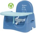 Badabulle Booster pliabil Nomad, Albastru cu Pisicuta, Badabulle Scaun de masa bebelusi, inaltator