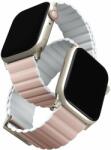Uniq Revix Premium Edition Reversible Magnetic Apple Watch 49 / 45 / 44 / 42mm - rózsaszín, fehér (UNIQ-45MM-REVPBPNKWHT)