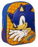 SONICWAVE Ghiozdan 3D Sonic Portocaliu Albastru 25 x 31 x 9 cm