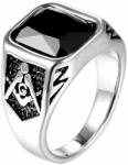 BeSpecial Inel inox cu zirconiu negru The Grand Architect (ILA023_198)