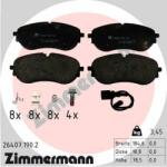 ZIMMERMANN set placute frana, frana disc ZIMMERMANN 26407.190. 2 (26407.190.2)