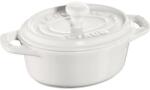 Staub Mini crăticioară ovală Staub 200 ml, albă