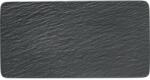 Villeroy & Boch Farfurie plată Villeroy & Boch Manufacture Rock 35x18 cm, neagră