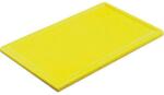 Gastro Fund pentru tăiere, din plastic 53x32, 5x2 cm PG 1/1, cu caneluri, galben Tocator
