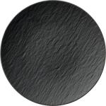 Villeroy & Boch Farfurie întinsă Villeroy & Boch Manufacture Rock 29 cm, neagră, bordură înălțată