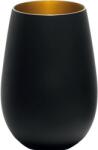 Stölzle Oberglas Pahar Stölzle Elements 465 ml, negru/auriu Pahar