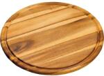 Kesper Fund rotund cu caneluri Kesper 30 cm, din lemn de salcâm Tocator