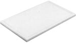 Gastro Fund pentru tăiere, din plastic 50x30x2 cm, cu caneluri, alb Tocator
