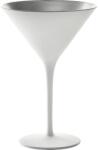Stulzle-oberglas Koktélos pohár, Stölzle Elements 240 ml, fehér/ezüst