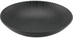 CreaTable Mélytányér, Vesuvio Black 22 cm, fekete