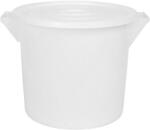 Moser Műanyag élelmiszer hordó 35 l, fehér, fedővel