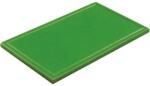 Gastro Műanyag barázdált vágódeszka, 40x30x1 cm, zöld