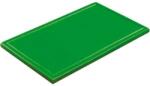 Gastro Műanyag barázdált vágódeszka, 32, 5x26, 5x2 cm, GN 1/2, zöld