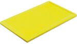Gastro Műanyag barázdált vágódeszka, 32, 5x26, 5x2 cm, GN 1/2, sárga