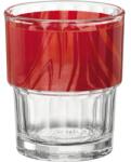Bormioli Rocco Egymásba rakható pohár, Bormioli Rocco Lyon 200 ml, piros