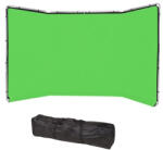  Fundal Chroma Key verde Panoramic cu cadru inclus 4.20 x 2.40m (SR500-GR)