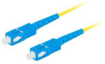 Lanberg optikai patch kábel SM SC/UPC-SC/UPC simplex 10m LSZH G657A1 átmérő 3mm, sárga színű (FO-SUSU-SS11-0100-YE)