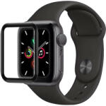  3D Full ragasztós Apple Watch Pet Üvegfólia Fekete - Watch 4 44 mm