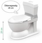 Dolu fehér/szürke oktató WC - hangokkal - 7174 (D7174)