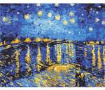 Brushme Számozott kifestő Brushme 40x50cm Starry night over the Rhone. Van Gogh (BS323)