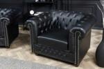 LuxD Design fotel Chesterfield fekete