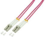 LogiLink Fiber duplex patch kábel, OM4, 50/125 , LC-LC, lila, 5 m (FP4LC05) - dstore