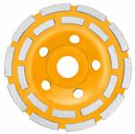 INGCO Disc diamantat 125 mm, cu 2 randuri segmente pentru slefuit suprafete beton, mozaic, marmura (CGW021251) - dauto Disc de taiere