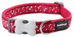 Red Dingo Flying Bones nyakörv XS piros