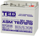 TED Electric Acumulator 12V 19Ah, TED PL 19 AH (PL 19 AH)