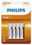 Philips Baterie LongLife R3 AAA Blister 4 buc, Philips, PH-R03L4B/10 (PH-R03L4B/10)