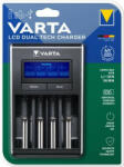 VARTA Elemtöltő, AA/AAA/Li-ion akku+USB, akku nélkül, VARTA LCD Dual Tech (VTL24) (57676101401)