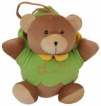 Baby Mix Teddy mackó zöld plüss játék játékgéppel