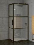 RIHO Grid Cubicle XL GB203 120x100 cm zuhanykabin, fekete G004021121 (G004021121)