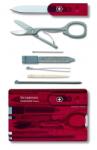 Victorinox Bicska szett VICTORINOX Classic SwissCard svájci, 7 részes, 8, 25 x 0, 45 x 5, 45cm, piros