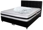  Set Saltea ortopedica, Memory Foam Crin, 160x200x25cm, fermitate tare, cu spuma poliuretanica, memory foam 5 cm, sistem de aerisire perimetral, Salt Confort plus pilota vara, microfibra, umplutura pol