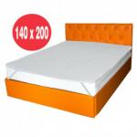  Set Saltea cu arcuri, Cronos HR Spring Comfort 140x200x24cm, cu spuma poliuretanica HR 3, 5 cm pe ambele fete, husa detasabila tricot, hipoalergenic, fermitate medie, Saltsib plus husa matlasata, colt