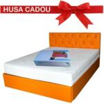  Saltea cu arcuri, Cronos HR Spring Comfort 160x200x24cm, cu spuma poliuretanica HR 3, 5 cm pe ambele fete, husa detasabila tricot, hipoalergenic, fermitate medie, Saltsib