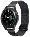 DUX DUCIS pótszíj (univerzális, 20 mm, alumínium, milánói, mágneses zár) FEKETE Samsung Galaxy Watch Active 2 40mm (SM-R830N), Amazfit GTS, Garmin Fenix 6S, Samsung Galaxy Watch 3 41mm (SM-R85 (GP-142300)