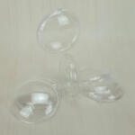  Ajándéktartó szétválasztható gömb műanyag lapos 7x2, 5cm 5db/cs - kosarbolt