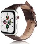 gigapack Pótszíj (egyedi méret, szilikon, bőr hatású, állítható) SÖTÉTBARNA Apple Watch Series 1 42mm, Apple Watch Series 2 42mm, Apple Watch Series SE 2 44mm, Apple Watch Series 7 45mm, Apple Watch (GP-142790
