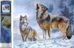 NORIMPEX - Puzzle Pictura cu diamant: Call Wolf 30x40cm - 1 - 39 piese