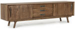 Bizzotto Comoda 2 usi 3 sertare lemn maro Sherman 200x43x60 cm (0746836deco) Comoda