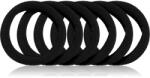 BrushArt Hair Band Elastice pentru par Black 6 buc