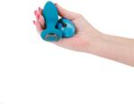 NS Novelties Dop Anal Cu Vibratii Si Rotatii Inya, Turcoaz, 10 Cm