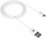 CANYON Lightning apa - USB-A apa Adat- és töltőkábel 1m - Fehér (CNE-CFI1W)