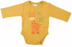 AB ABR Hosszú ujjú pamut body - Mustár - Zsiráf (44)