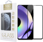 realme 10 Pro 5G üvegfólia, tempered glass, előlapi, 10D, edzett, hajlított, fekete kerettel