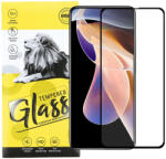 Xiaomi Redmi Note 11 Pro 4G / 5G (Globál) / Note 12 Pro 4G üvegfólia, tempered glass, előlapi, 9D, edzett, hajlított, fekete kerettel