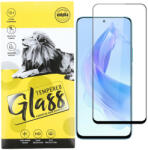 Honor 90 Lite 5G üvegfólia, tempered glass, előlapi, 9D, edzett, hajlított, fekete kerettel