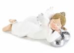 Decorer Figurina Inger polirasina alba argintie 17x9x8 cm (A55.34.27Adeco)